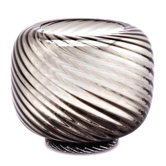 Vaso Swirl in vetro Soffiato a Mano Grigio H26 X D30 - 108329,99