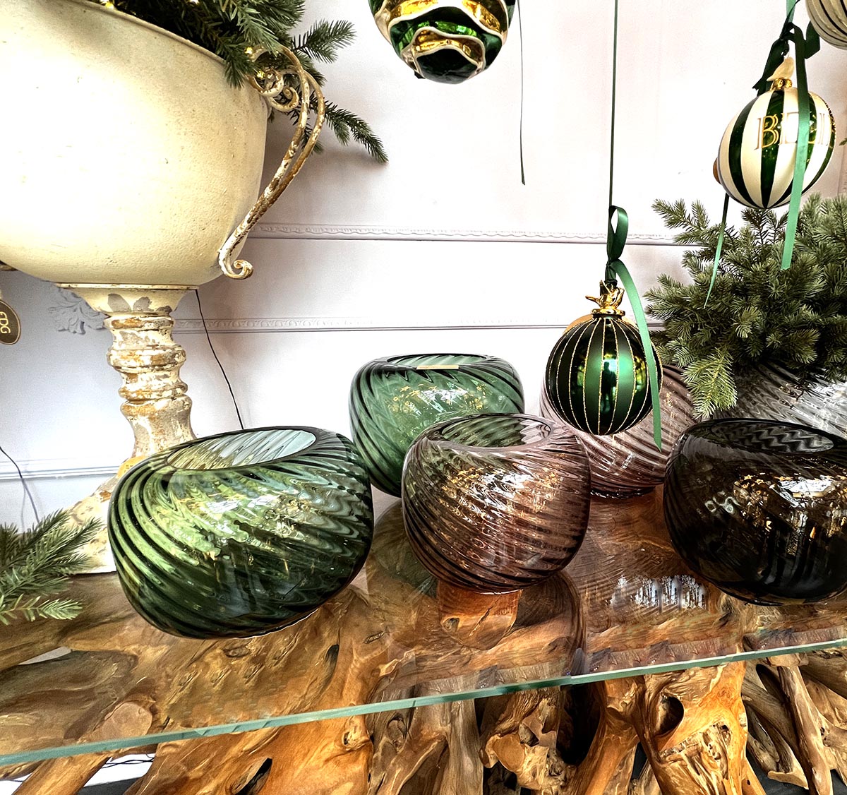 Vaso Swirl in vetro Soffiato a Mano Verde | Vasi in Vetro Design EDG Enzo De Gasperi - CONFIG0411