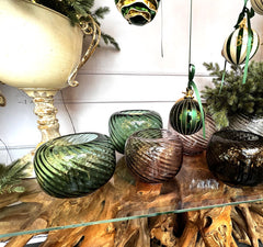 Vaso Swirl in vetro Soffiato a Mano Verde | Vasi in Vetro Design EDG Enzo De Gasperi - CONFIG0411