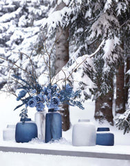 Vaso Trame con collo H28 | Vasi in vetro design EDG - 107908