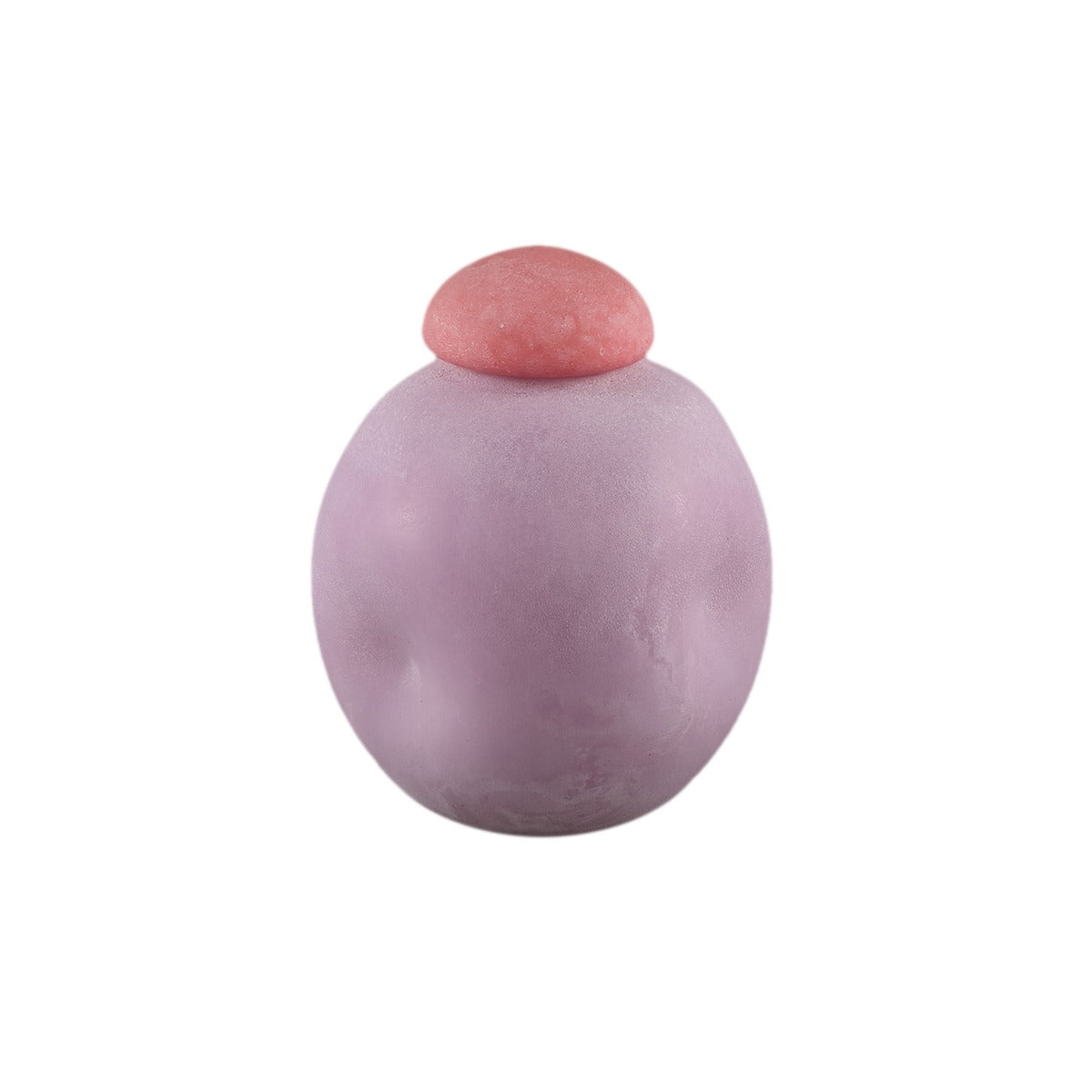Vaso Karlie Viola con Tappo Rosa in Vetro Opaco | Vasi di Design in Vetro Colorato - 721822