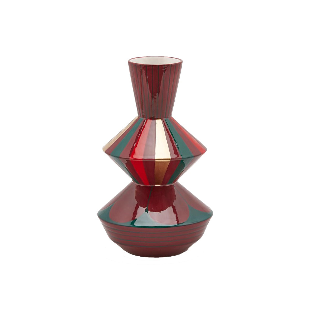Vaso Geometrie Burgundy alt.29 | Vaso decorativo geometrico - 014706,48