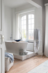 Vaso Anemone Alto in ceramica blu : vasi design particolari per interno - 1153