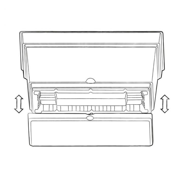 Fioriera rettangolare Aqua 100 in plastica Teraplast - CONFIG0041