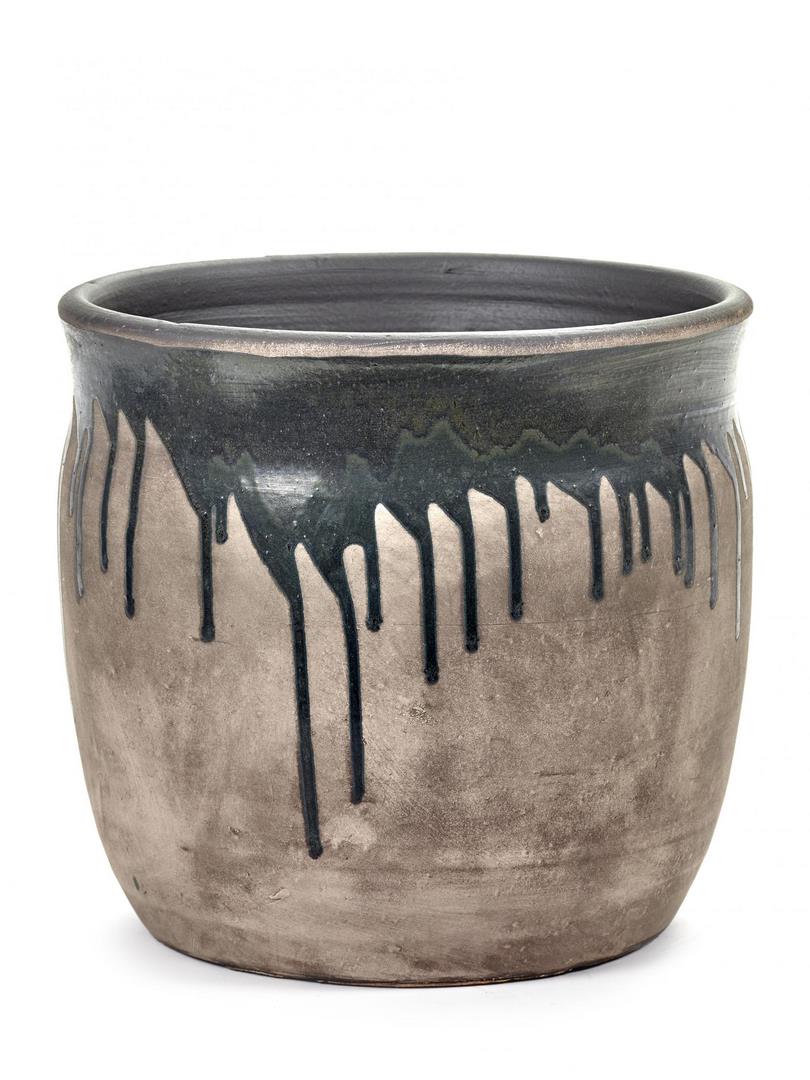 Vaso di terracotta Drops Blu H28: vasi design Serax - B4917531
