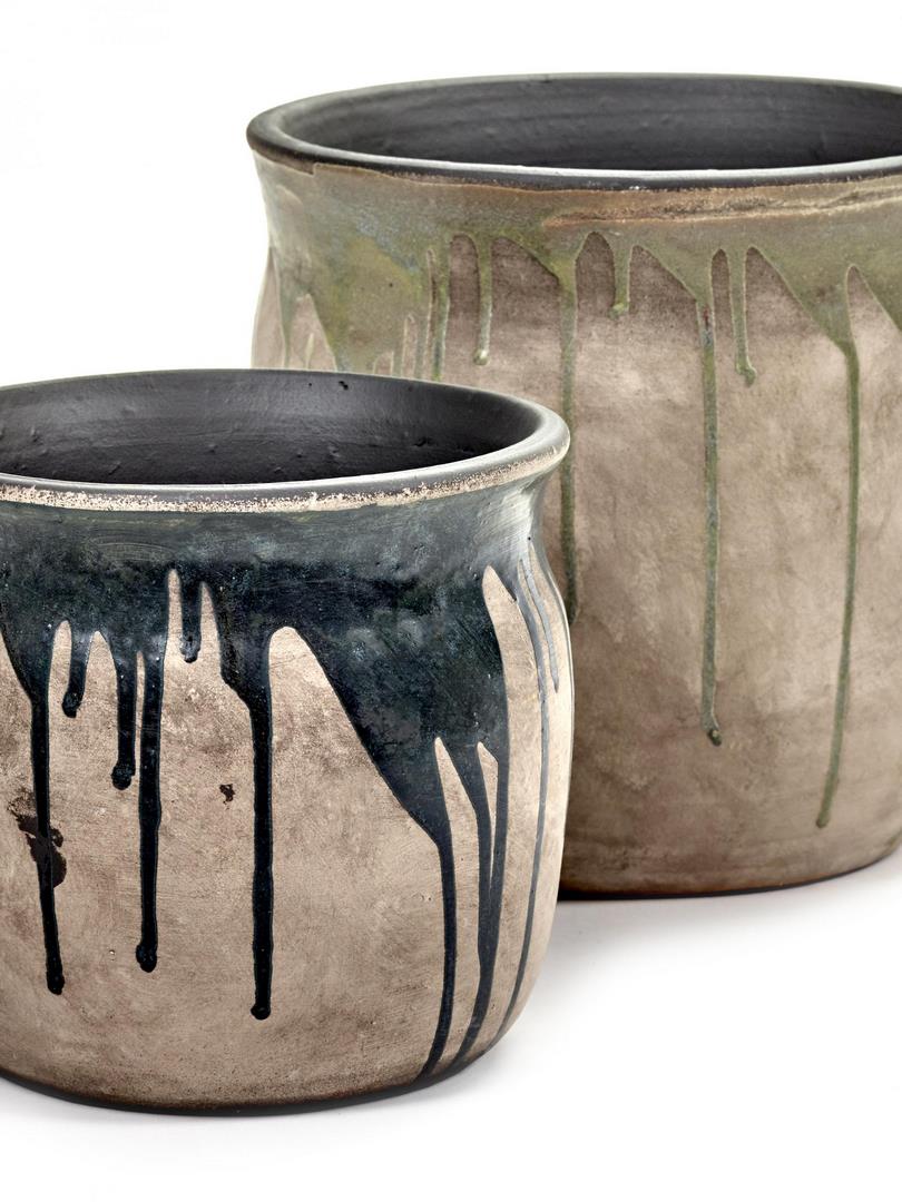 Vaso di terracotta Drops: vasi design Serax - CONFIG0111