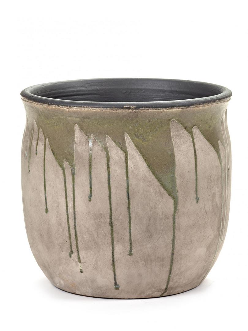 Vaso di terracotta Drops Verde H28: vasi design Serax - B4917532