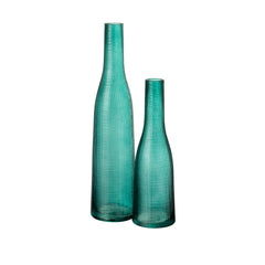 Vaso Mila : Vasi di design in vetro di colore blu - CONFIG0257