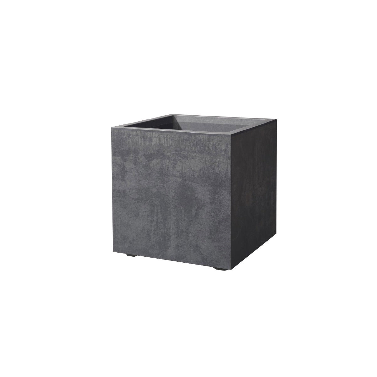 Vaso Millennium Cubo 25x25 Antracite | Vasi di design in plastica per esterno - cubo-millennium-25-antracite