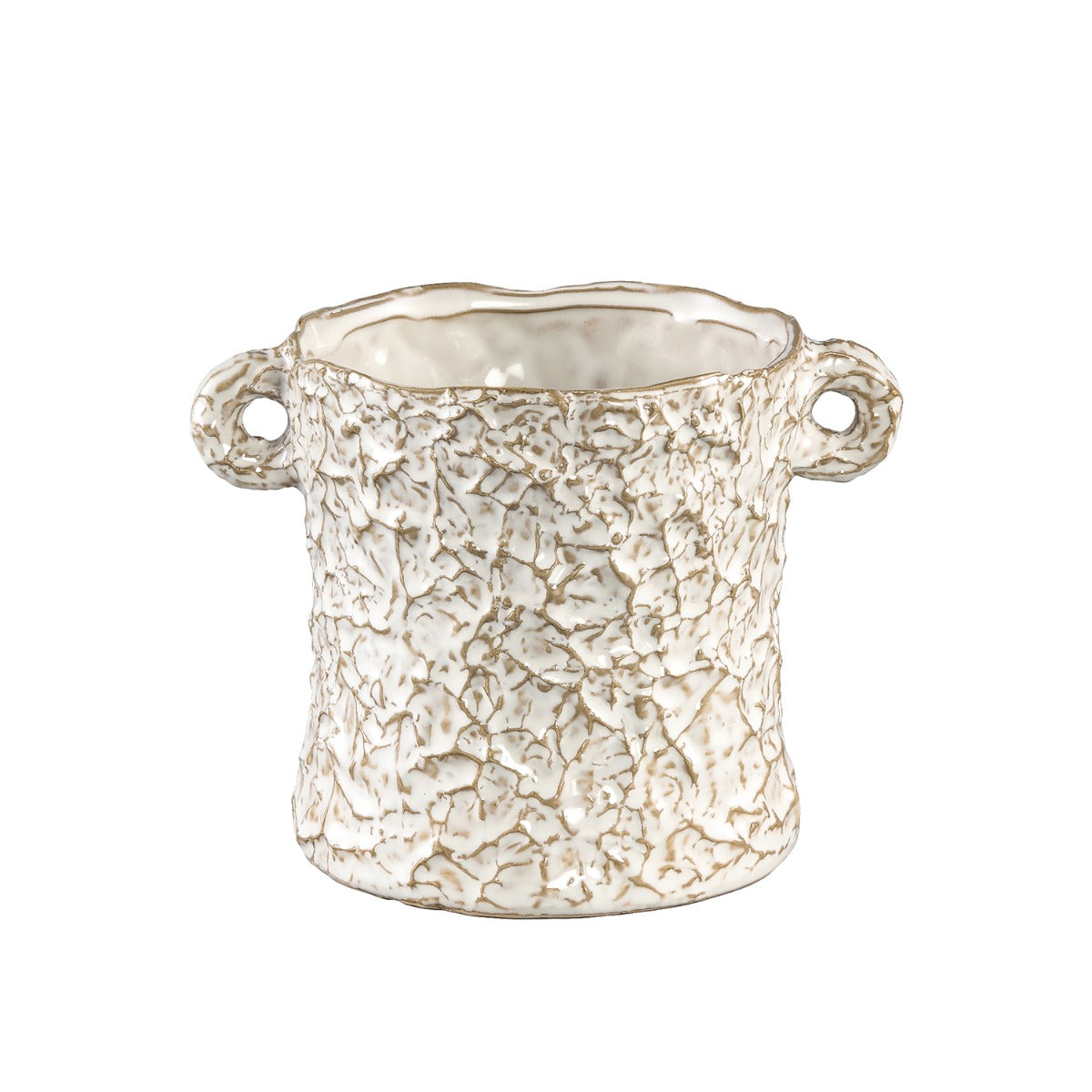 Vaso Desert M | Vaso in ceramica effetto carta stropicciata - 701959