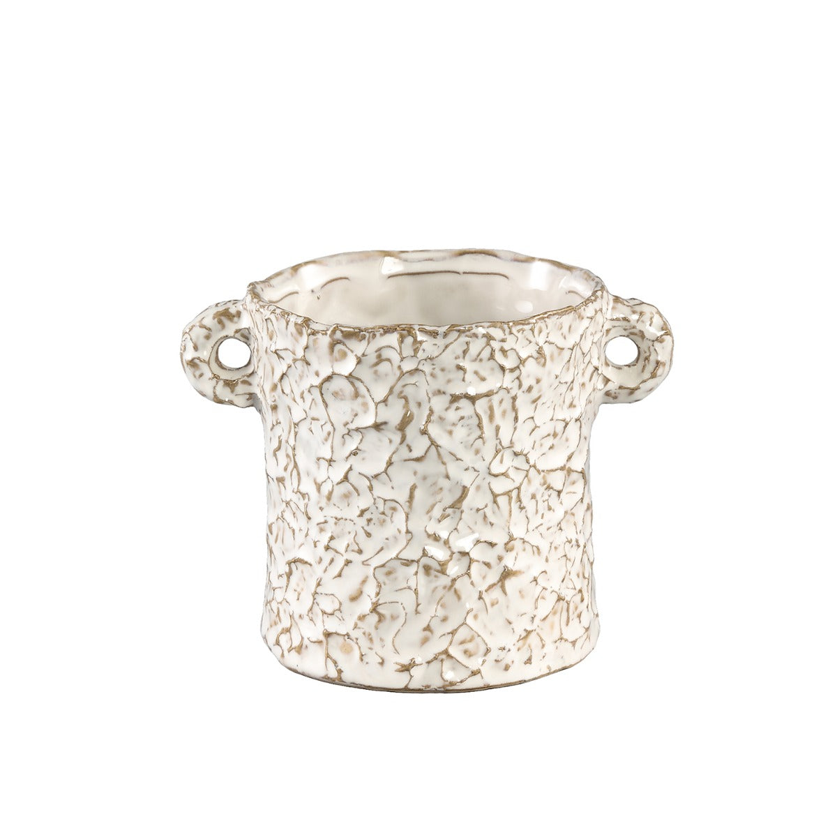 Vaso Desert S | Vaso in ceramica effetto carta stropicciata - 701958