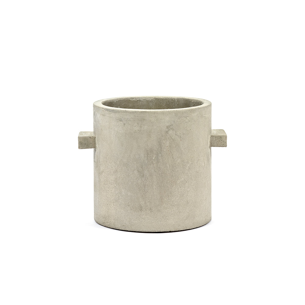 Vaso in cemento naturale tondo H20 : Vasi in cemento design Marie Michielssen - B7218503