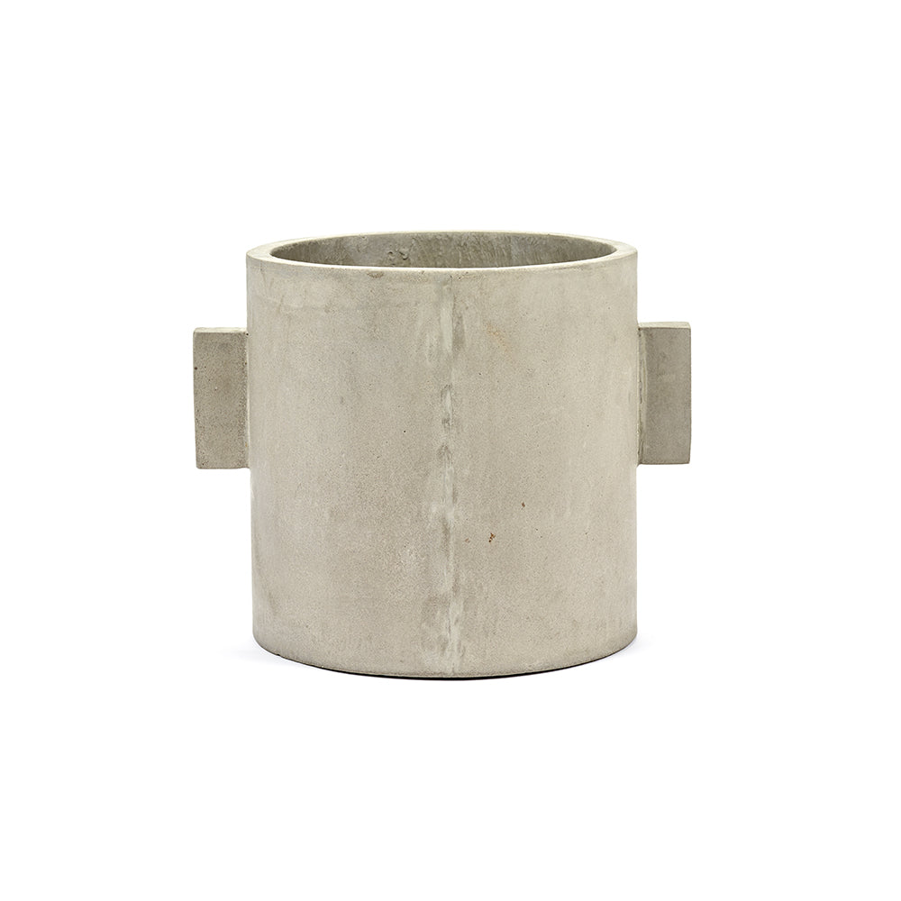 Vaso in cemento naturale tondo H25 : Vasi in cemento design Marie Michielssen - B7218504