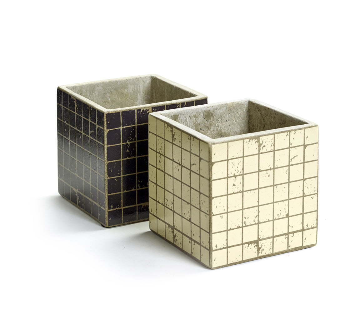 Cachepot Marie Mosaico H13: vasi in cemento Serax - CONFIG0182