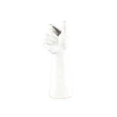 Vaso Hyla White | Vaso porta fiori a forma di mano - 708448