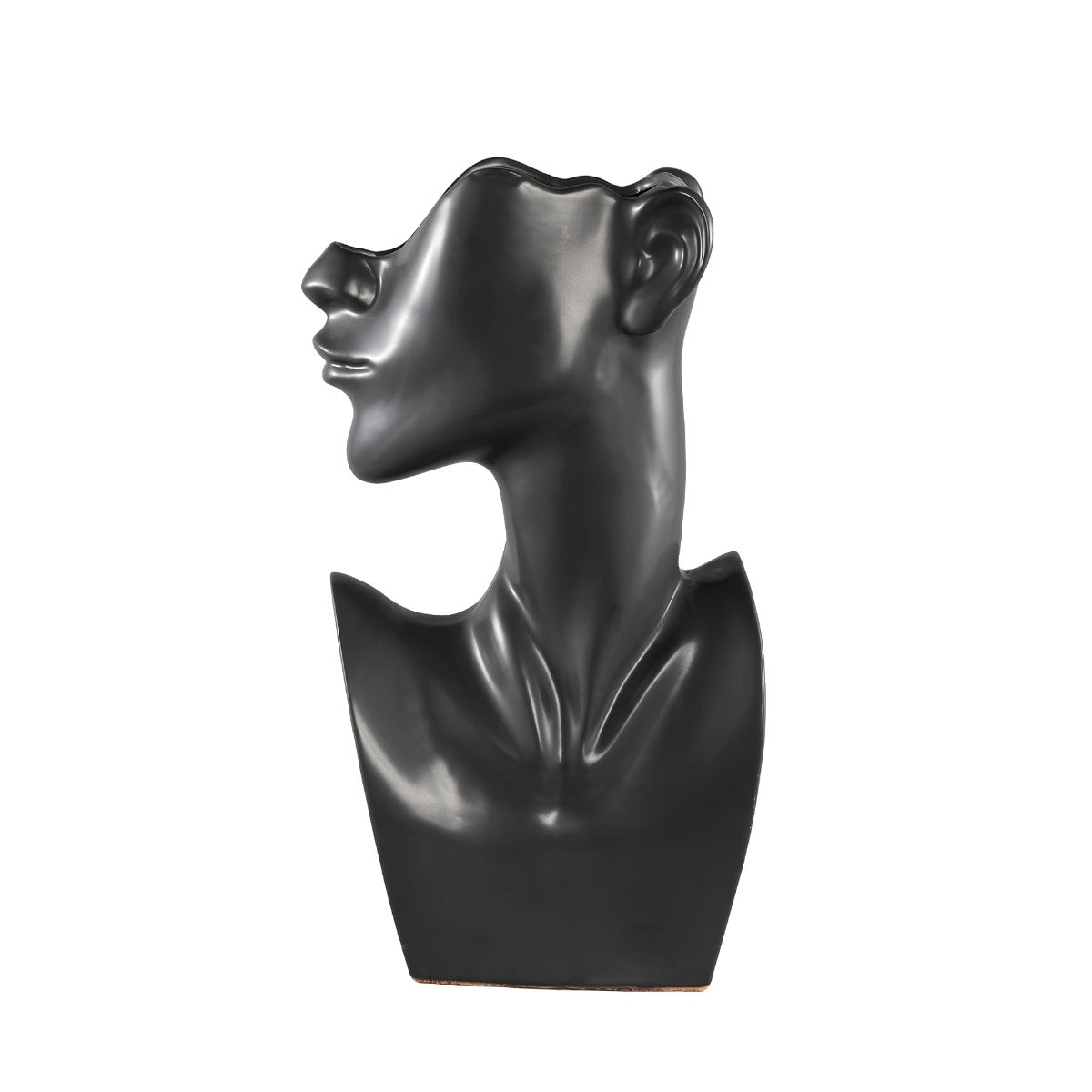 Vaso Jolie Black H50,5 | Vaso corpo di donna in ceramica - 708444