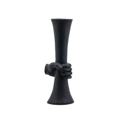 Vaso con mano in ceramica nera alt.55 - 016886