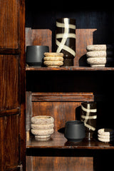 Vaso Reddy Black | Vaso di design in ceramica nera - CONFIG0348