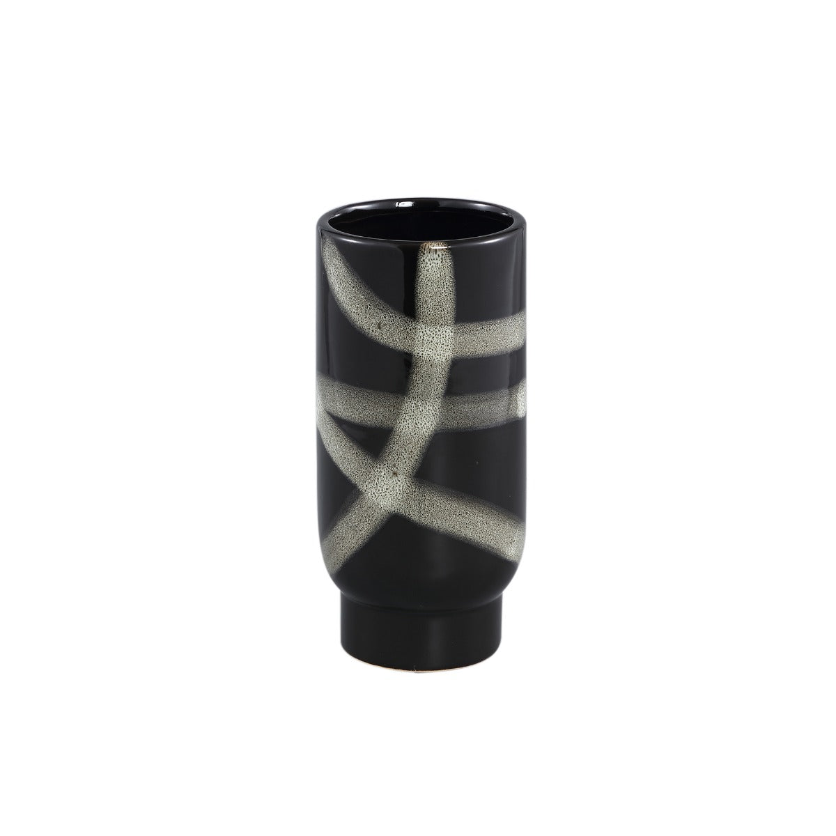 Vaso Reddy Black H25 | Vaso di design in ceramica nera - 708360