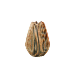 Vaso in Gres striato color sabbia alt.44 - 018259