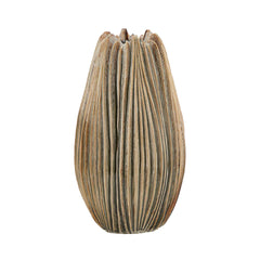 Vaso in Gres striato color sabbia alt.58 - 018257