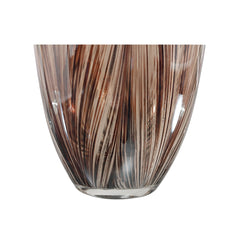 Vaso in vetro con striature marroni | Vasi di design in vetro colorato - CONFIG0314