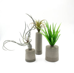 Vaso grigio monofiore Tiny: vasi in ceramica D&M - CONFIG0116