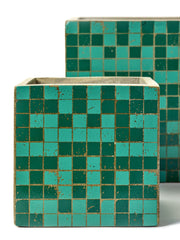 Vaso Marie Mosaico Green : Vasi in cemento design Marie Michielssen - CONFIG0263