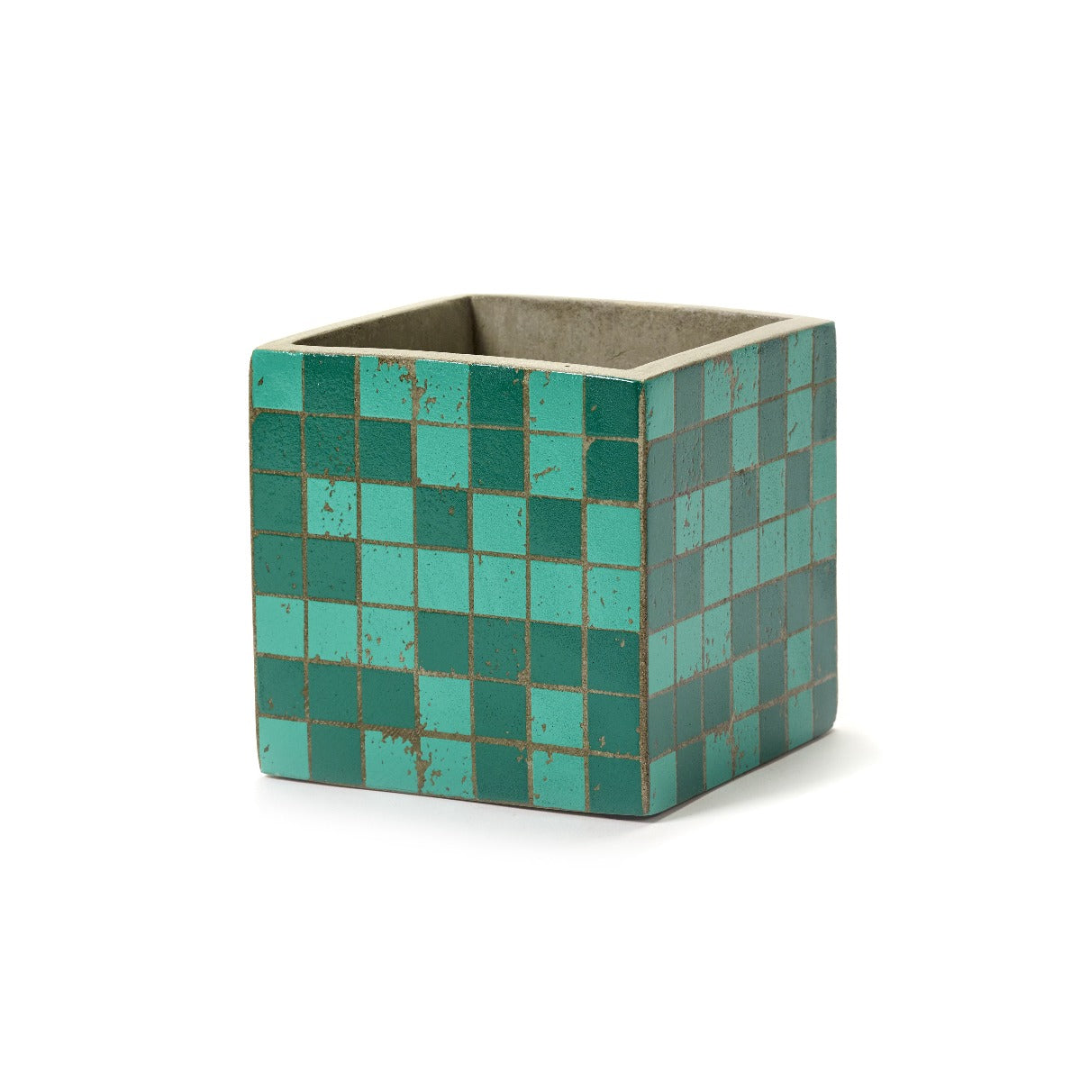 Vaso Marie Mosaico Green H13 : Vasi in cemento design Marie Michielssen - B7218330