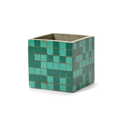 Vaso Marie Mosaico Green H13 : Vasi in cemento design Marie Michielssen - B7218330