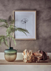 Vaso Orcio in vetro molato green gold  - CONFIG0255