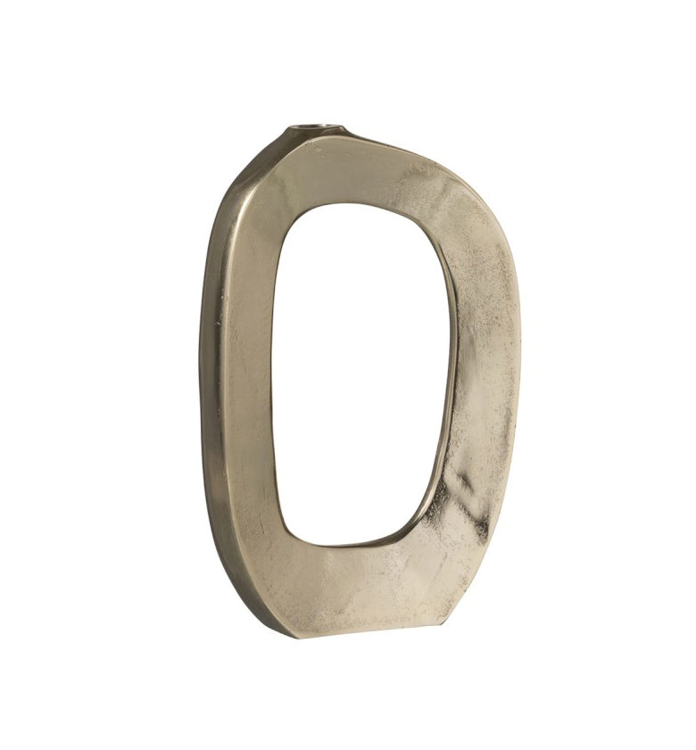 Vaso Ovale aperto Oro H30 : Vasi di design in metallo - 96707