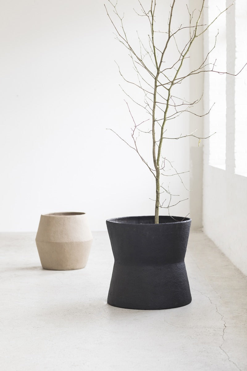 Vaso Planter Construct D60 H57 Black | Vasi da interno Design Marie Michielssen - B7220002