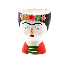 Vaso porta piante Frida Kahlo H19 &Oslash;15 - 015376