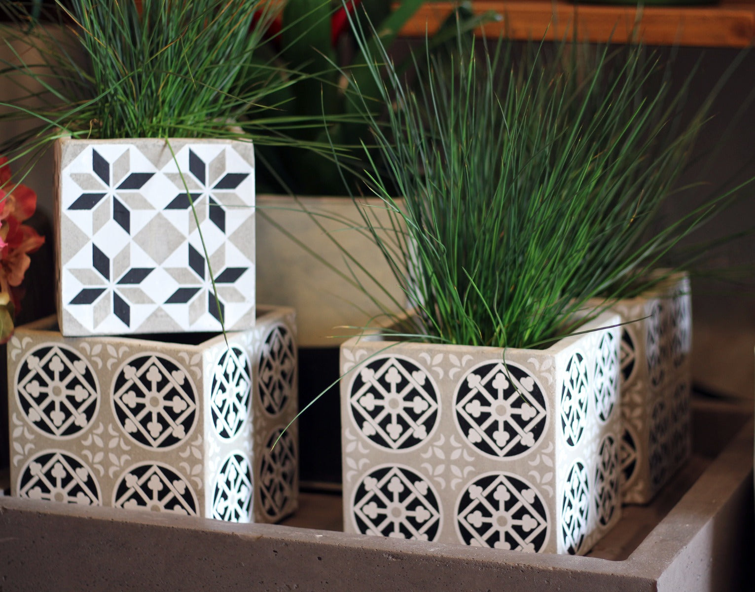 Cachepot Marie Tile: vasi in cemento da esterno o da interno Serax - CONFIG0011