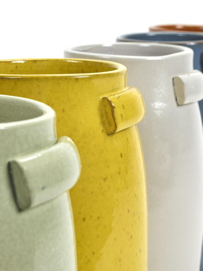 Tabor: vaso alto giallo in terracotta da esterno o da interno Serax - B9117300