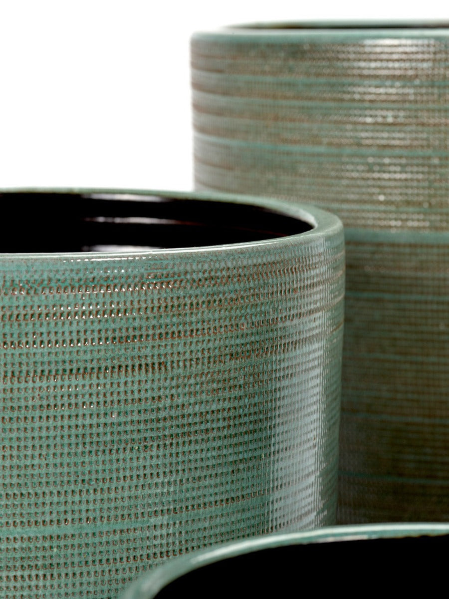 Vaso structure Green | Vasi di design in ceramica da interno - CONFIG0330
