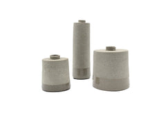 Vaso grigio monofiore Tiny: vasi in ceramica D&M - CONFIG0116