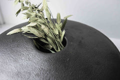 Vaso True in ceramica nera opaca : vasi in ceramica di design - AAR5649ZW