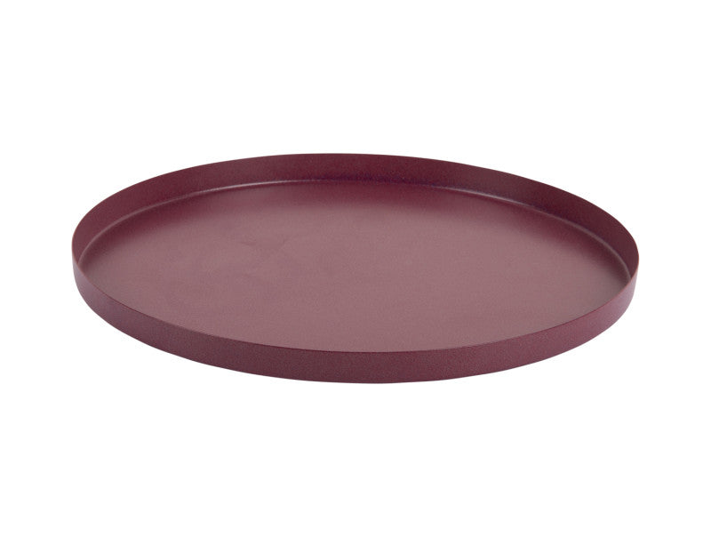Present Time - Vassoio Tondo &Oslash;25 CM in Metallo Malva Scuro - PT4239PU