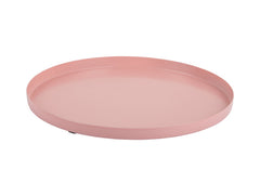 Present Time - Vassoio Tondo &Oslash;25 CM in Metallo Rosa - PT4239LP