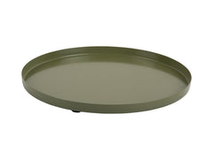 Present Time - Vassoio Tondo &Oslash;25 CM in Metallo Verde Militare - PT4239GR