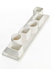 Vassoio con 6 ciotoline finger food: piatti per aperitivi in ceramica Serax - B9215654