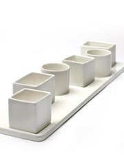 Vassoio con 6 ciotoline finger food: piatti per aperitivi in ceramica Serax - B9215654