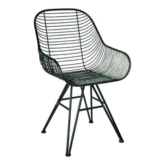Sedia in metallo Wire con braccioli : Sedie di design in metallo  - 692208
