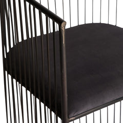 Sedia Wire Velvet in metallo - 700028