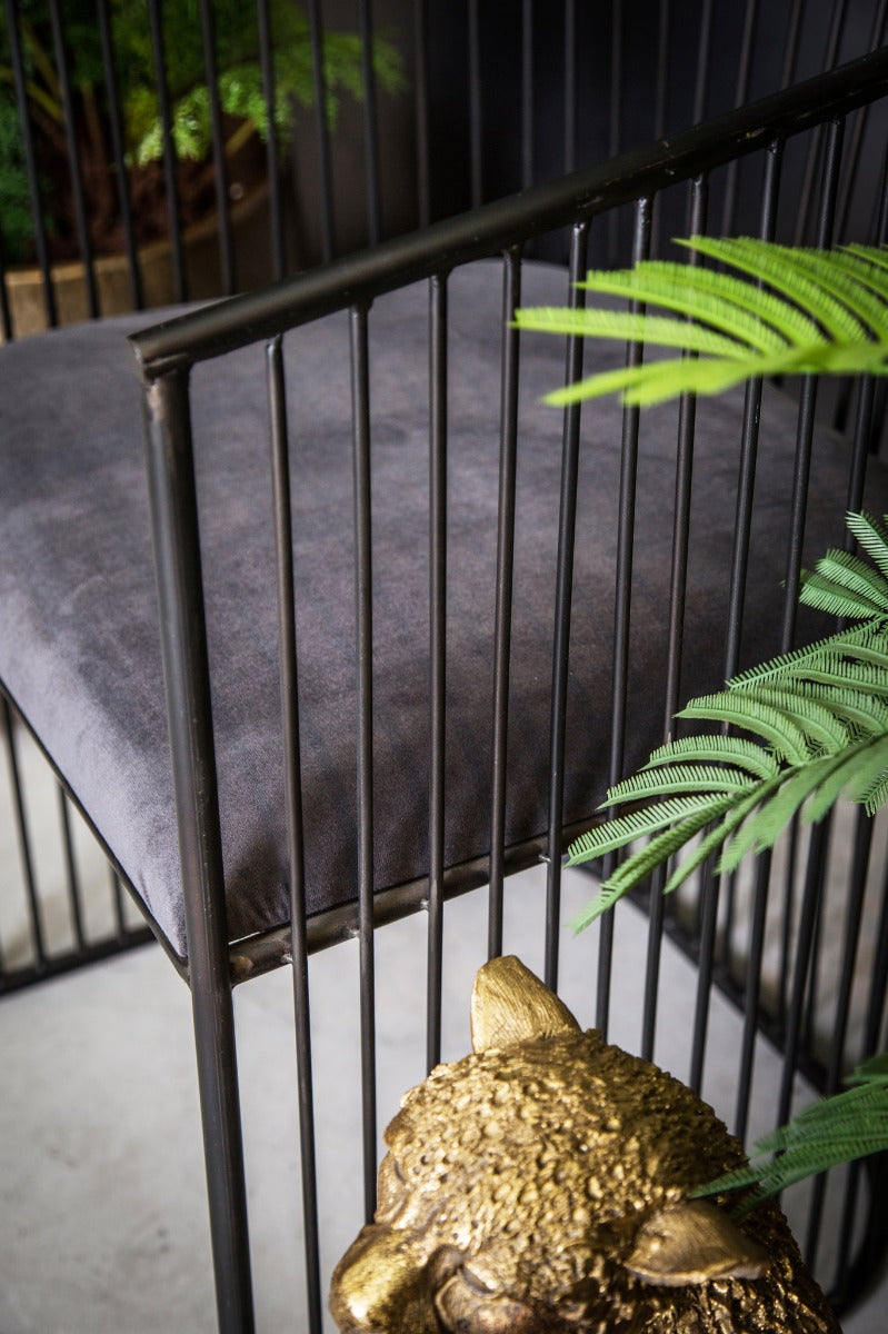 Sedia Wire Velvet in metallo - 700028