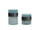 Candele azzurre cilindriche: candele di cera colorate J Line