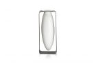 Vaso Float Verticale | vaso di design in porcellana su struttura in acciaio