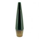 Moku - Vaso a forma di cono in gres di colore verde scuro alt.62